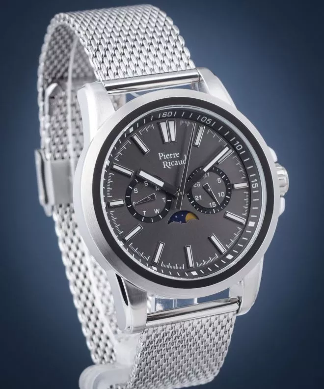 Ceas Barbatesc Pierre Ricaud Moon Phase P60034.5117QF