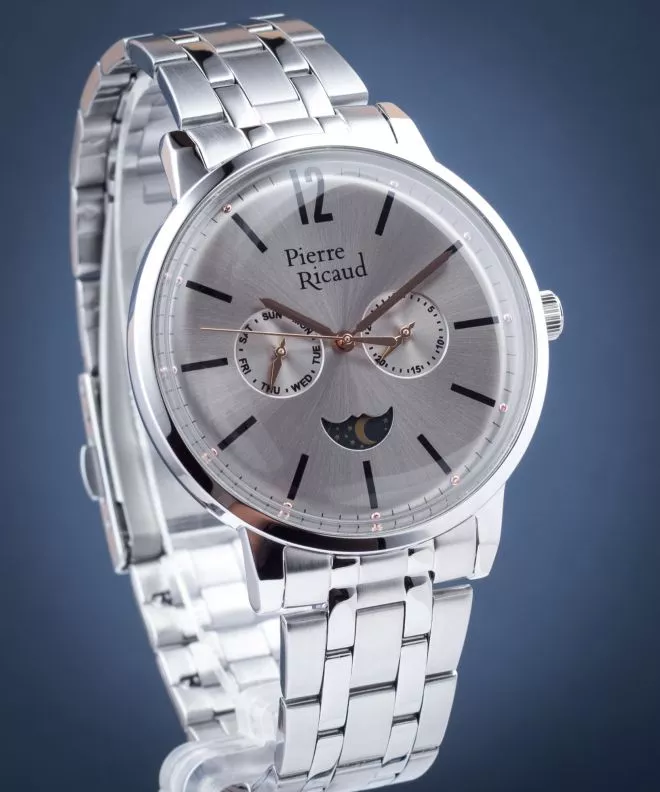 Ceas Barbatesc Pierre Ricaud Moon Phase P97246.51R7QF