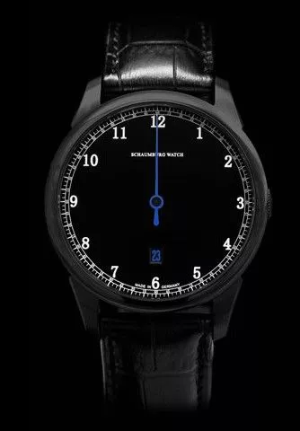 Ceas barbatesc Schaumburg Gnomonic Black & White Blue Automatic SCH-GNWBB