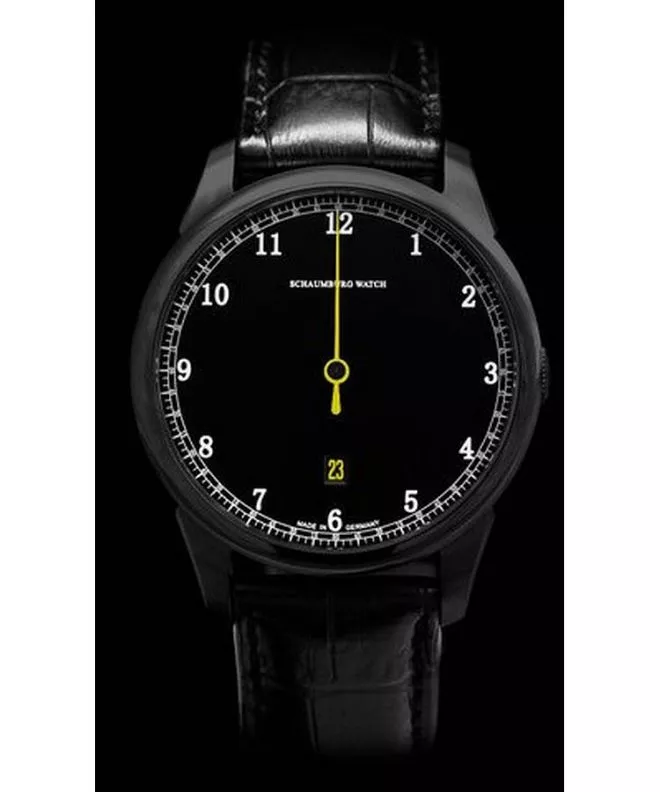 Ceas barbatesc Schaumburg Gnomonic Black & White Yellow Automatic SCH-GNBWY