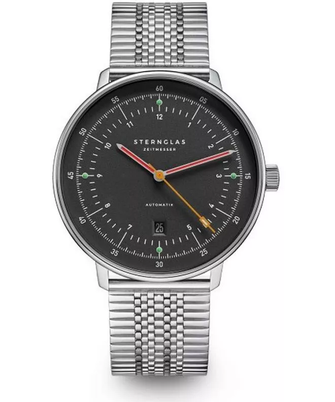 Ceas barbatesc Sternglas Hamburg Neugraphit Automatic S02-HH39-ME08