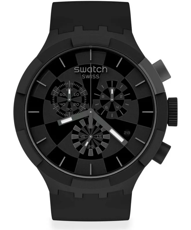 Ceas Barbatesc Swatch Big Bold Checkpoint Black Chrono SB02B400