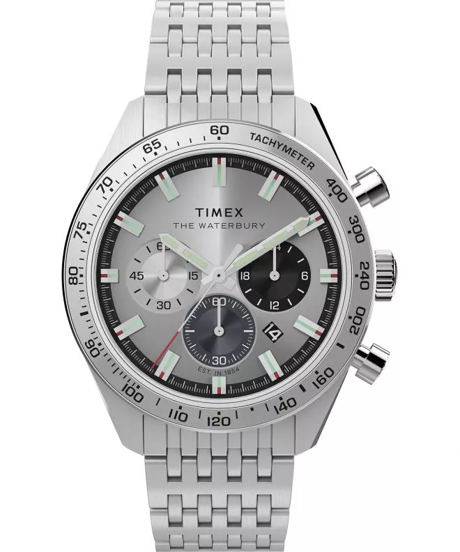 Ceas barbatesc Timex Waterbury Traditional Chronograph 41Mm Stainless Steel Bracelet Chronograph TW2Y18700