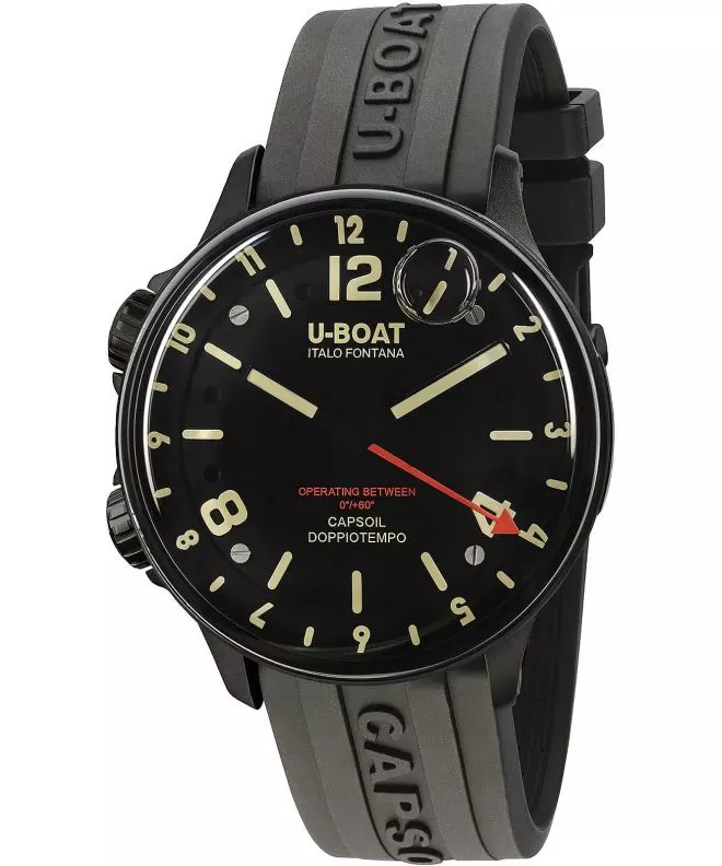 Ceas barbatesc U-Boat Capsoil Doppiotempo 45mm DLC 8770/A