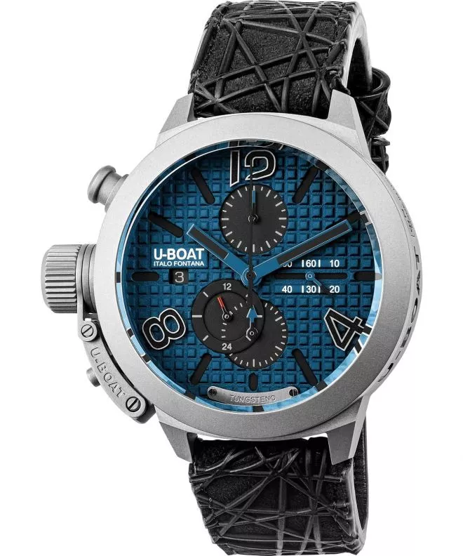 Ceas barbatesc U-Boat Classico 45 Titanium Tungsten Blue Chronograph Automatic Limited Edition 3003