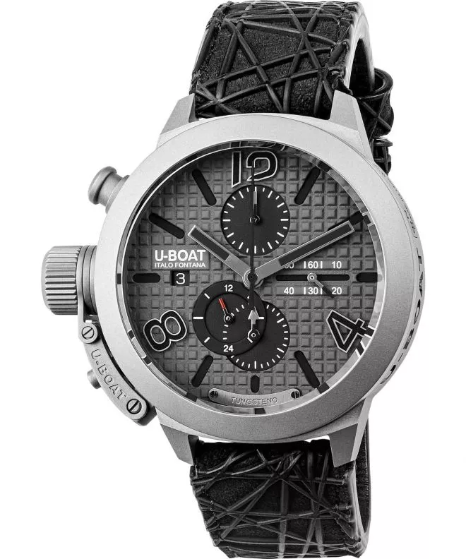 Ceas barbatesc U-Boat Classico 45 Titanium Tungsten Gray Chronograph Automatic Limited Edition 3002
