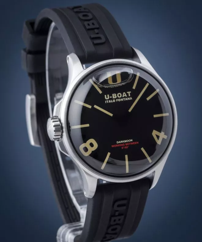 Ceas Barbatesc U-Boat Darkmoon Black SS 9018/B (9018)