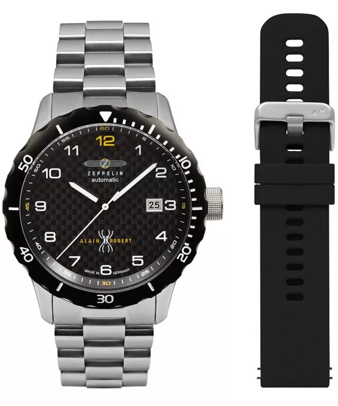 Ceas barbatesc Zeppelin Night Cruise Alain Robert Automatic Limited Edition 7266M-5-SET