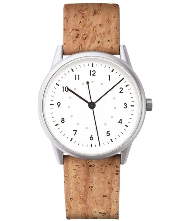 Ceas unisex Mudita Moment NR White Cork Automatic 5900316559962