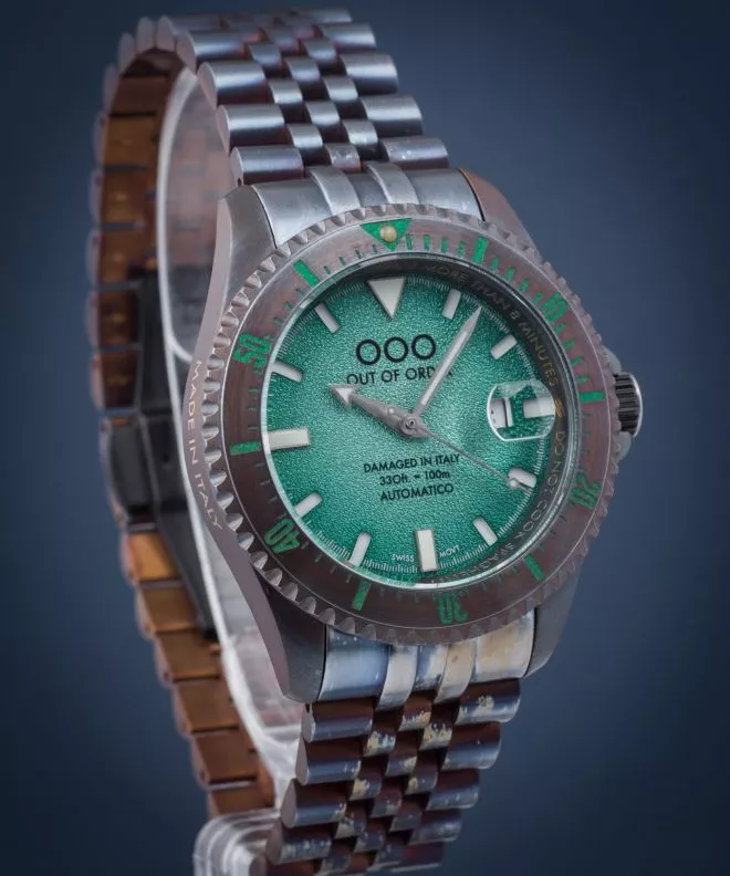 Ceas Unisex Out of Order Swiss Automatico Green OOO.001-20.VE