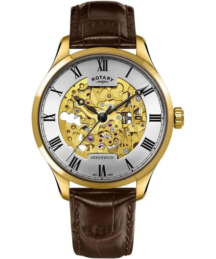 Ceas barbatesc Rotary Greenwich Automatic Skeleton GS02941/03
