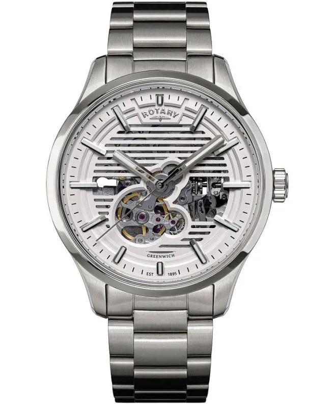 Ceas barbatesc Rotary Greenwich Automatic Skeleton RGB10073/01