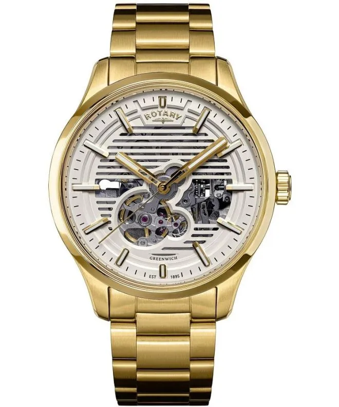 Ceas barbatesc Rotary Greenwich Automatic Skeleton RGB10074/01