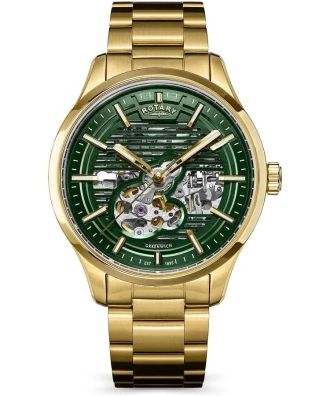 Ceas barbatesc Rotary Greenwich Automatic Skeleton RGB10074/24