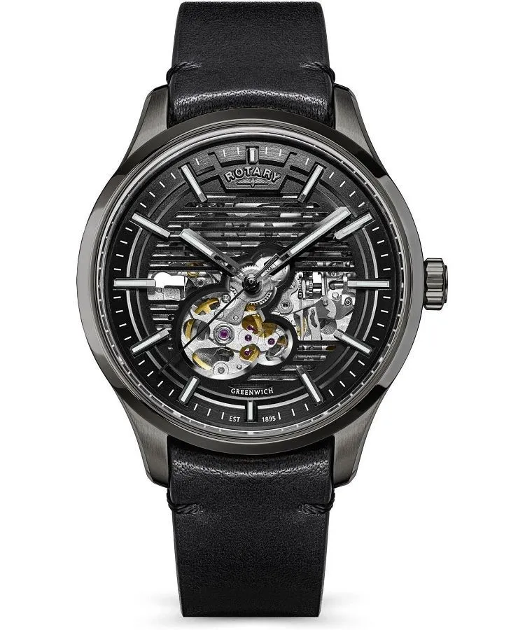 Ceas barbatesc Rotary Greenwich Automatic Skeleton RGS10078/04
