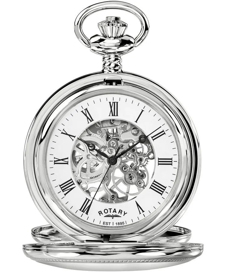 Ceas de Buzunar barbatesc Rotary Heritage Pocket Skeleton RP00726/01