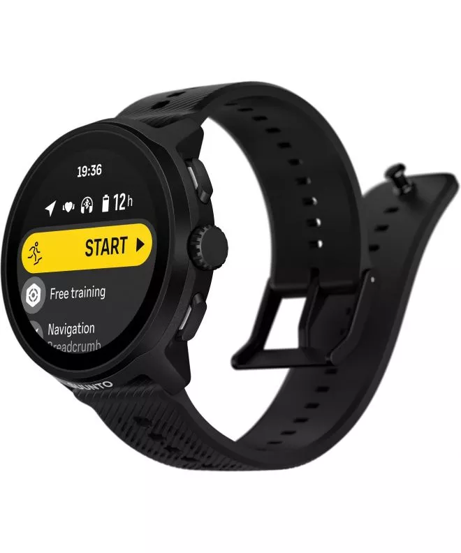 Ceas Sport Suunto Run All Black Silicone Strap SS051272000