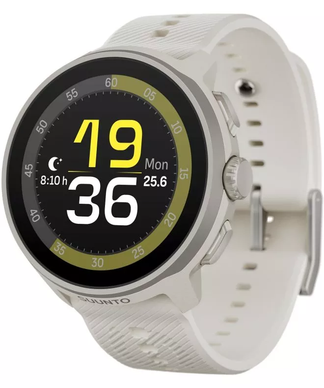 Ceas Sport Suunto Run Frost Gray Silicone Strap SS051273000