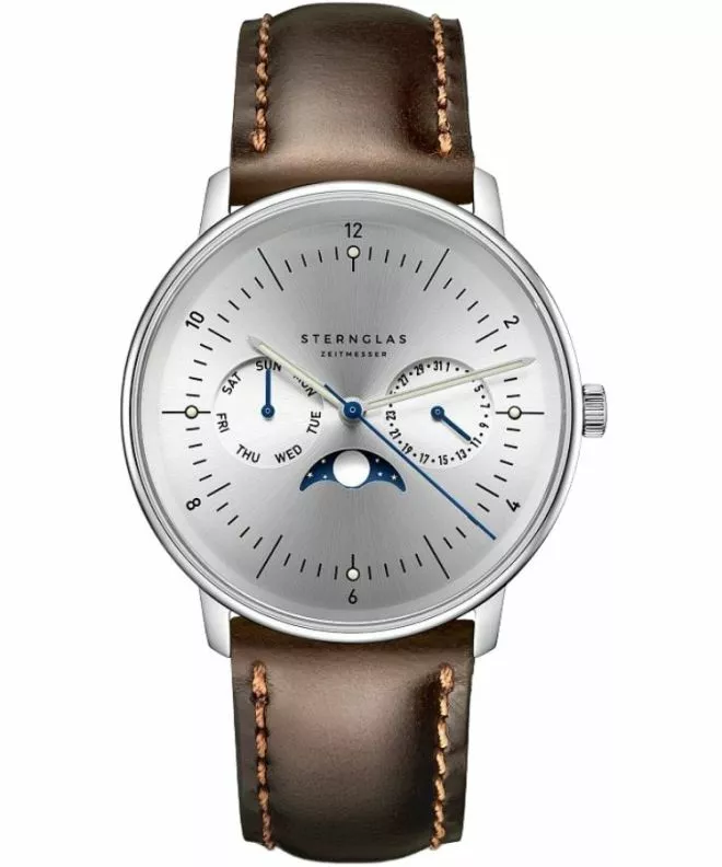 Ceas barbatesc Sternglas Naos Moonphase S01-NM52-BR03