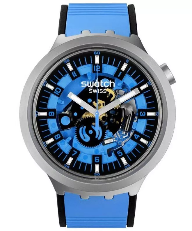 Ceas unisex Swatch Big Bold Irony Azure Blue Daze SB07S106