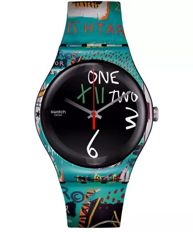 Ceas Unisex Swatch Ishtar By Jean-Michel Basquiat SUOZ356