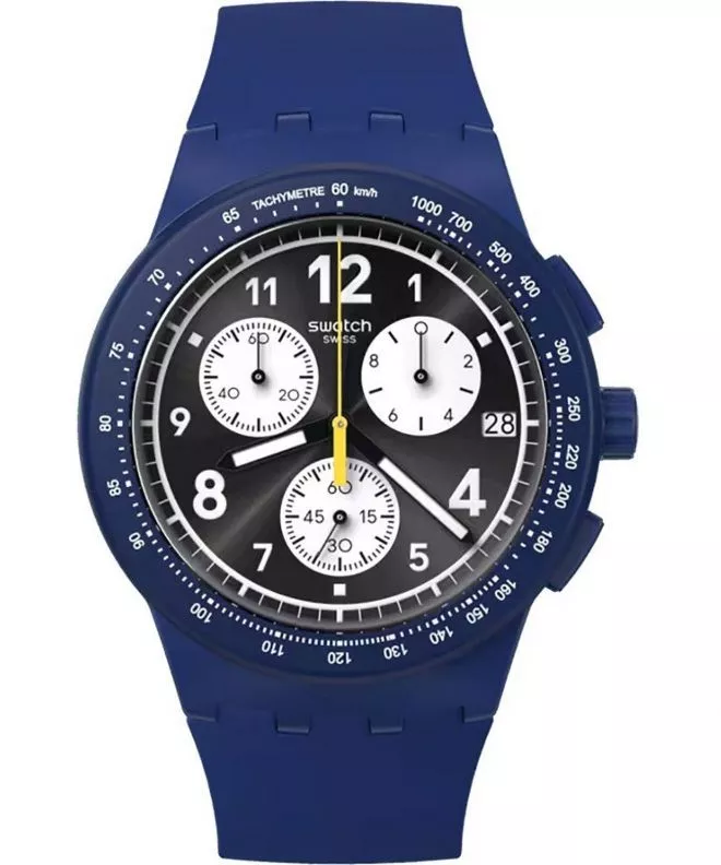 Ceas unisex Swatch Nothing Basic about Blue Chrono SUSN418