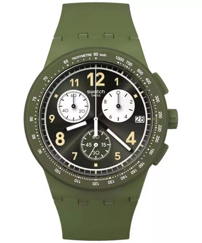 Ceas unisex Swatch Nothing Basic about Green Chrono SUSG406