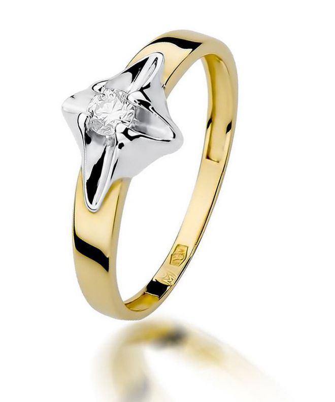 Inel Bonore - Aur 585 - Diamant 0,12 ct