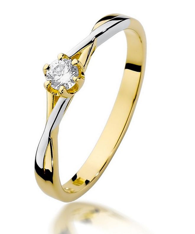 Inel Bonore - Aur 585 - Diamant 0,12 ct