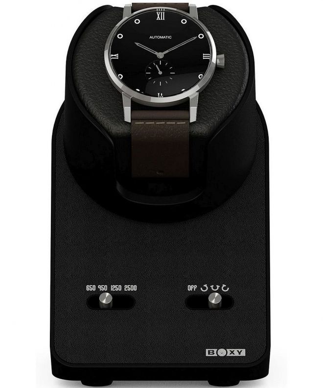 Cutie Intors Ceasuri Beco Technic Boxy BLDC Nightstand EXT Black Modular pentru 1 ceas cu cablu USB