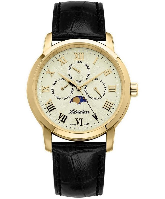 Ceas barbatesc Adriatica Moon Phases A8134.1231QF