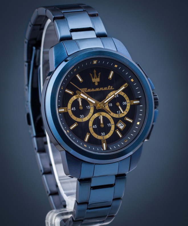 Ceas barbatesc Maserati Successo Chronograph Blue Edition
