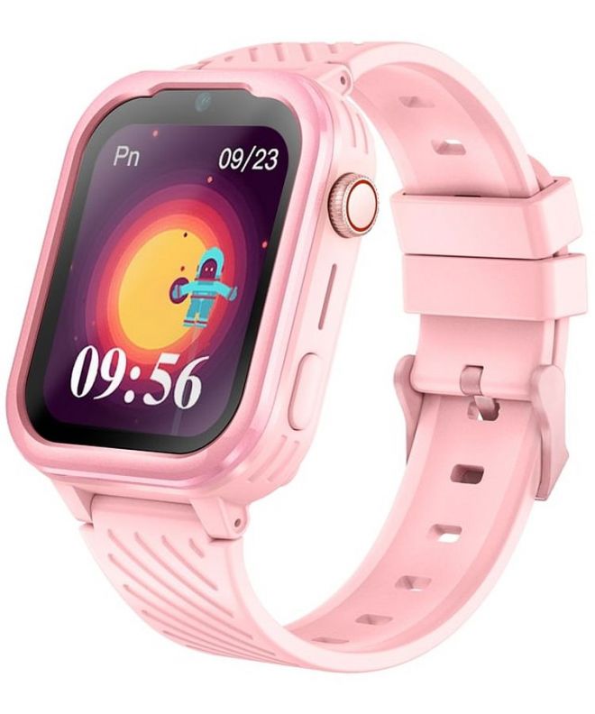 Smartwatch pentru copii Garett Kids Essa 4G Roz
