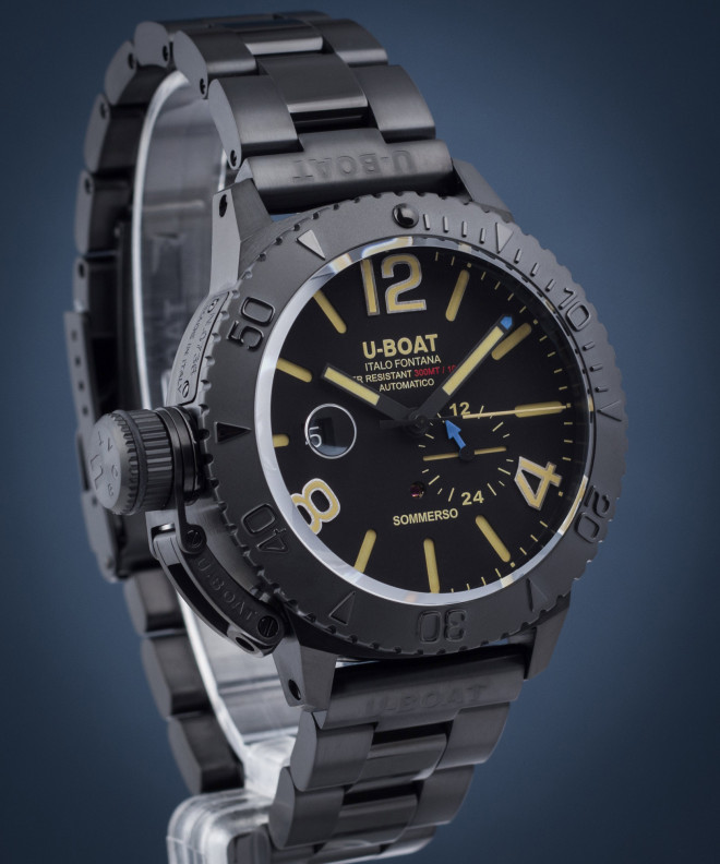 Ceas barbatesc U-Boat Sommerso 46mm DLC Bracelet 9015-MT