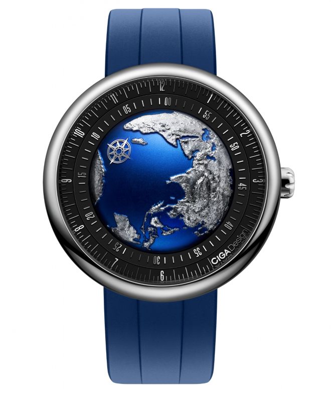 Ceas Barbatesc Ciga Design Blue Planet GPHG 2021 Titanium U033-TU02-W6U