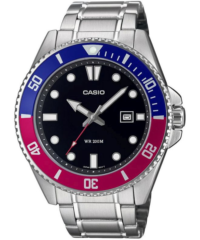 Ceas barbatesc Casio Duro Pepsi Diver MDV-107D-1A3VEF
