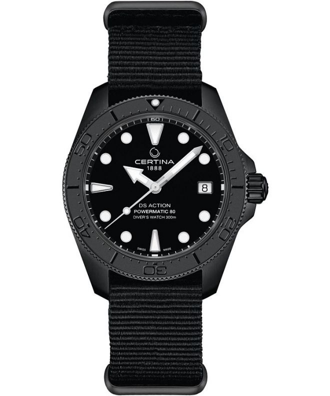 Ceas barbatesc Certina DS Action Diver 38 mm Powermatic 80 Automatic C048.807.38.051.00 (C0488073805100)