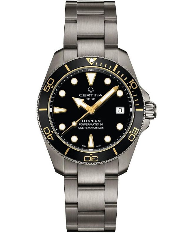 Ceas barbatesc Certina DS Action Diver 38 mm Powermatic 80 Automatic C048.807.44.051.00 (C0488074405100)