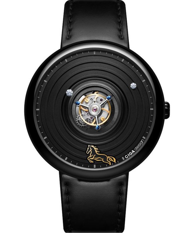 Ceas barbatesc Ciga Design Tourbillon Chinese Zodiac Mechanical Titanium Limited Edition Diamond U057-BB01-1B