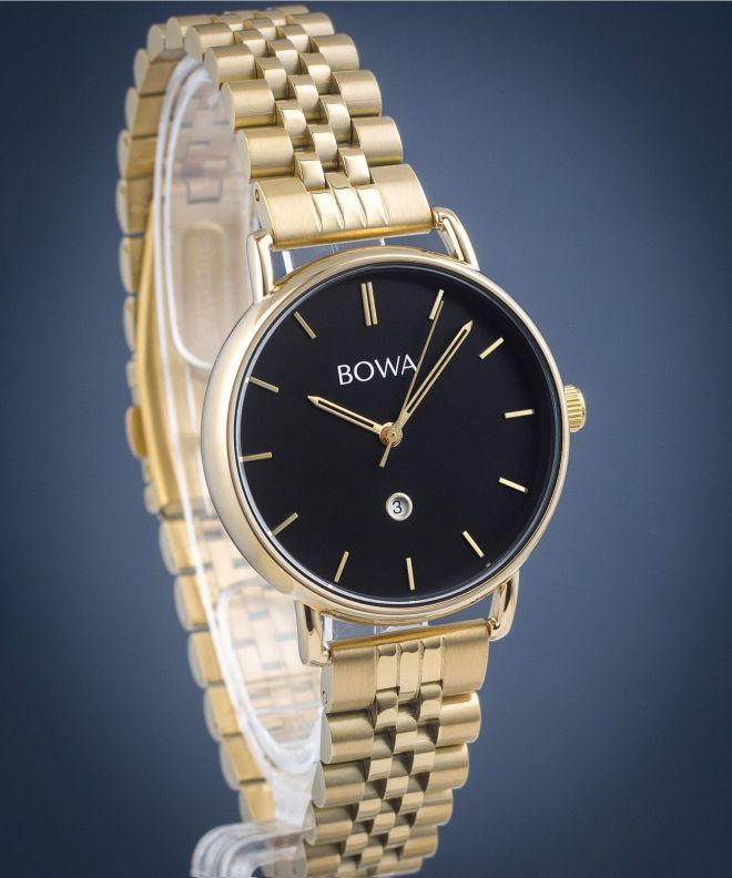 Ceas dama BOWA Milan Black Gold Steel 34 MI344-14-164S