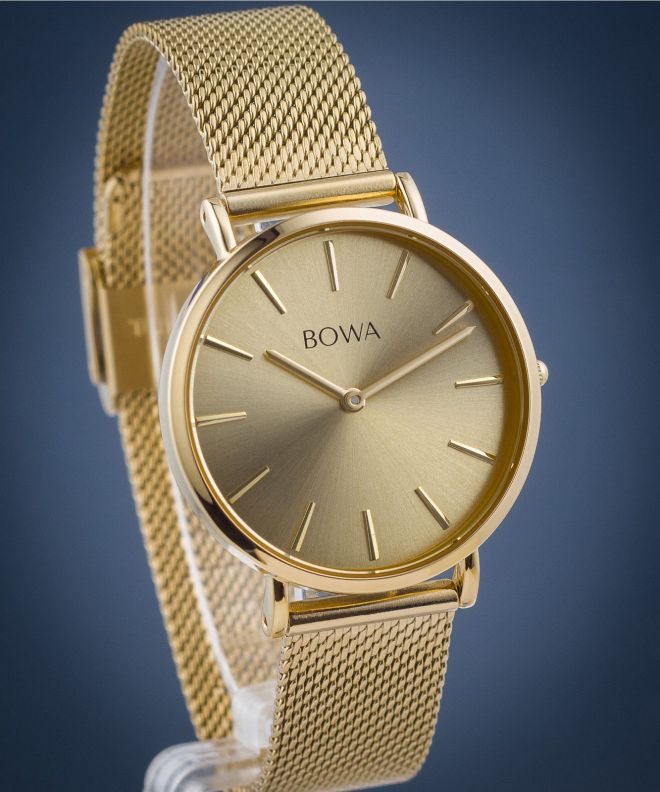Ceas dama BOWA New York Petite Full Gold Mesh 34 NY344-44-184M