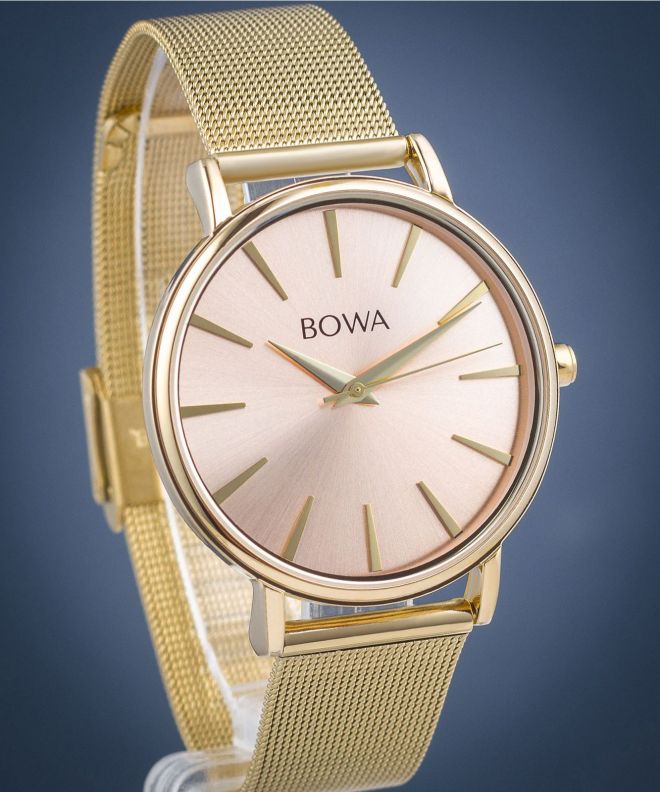 Ceas dama BOWA Praha Pink-Gold Mesh 38 PH384-124-184M