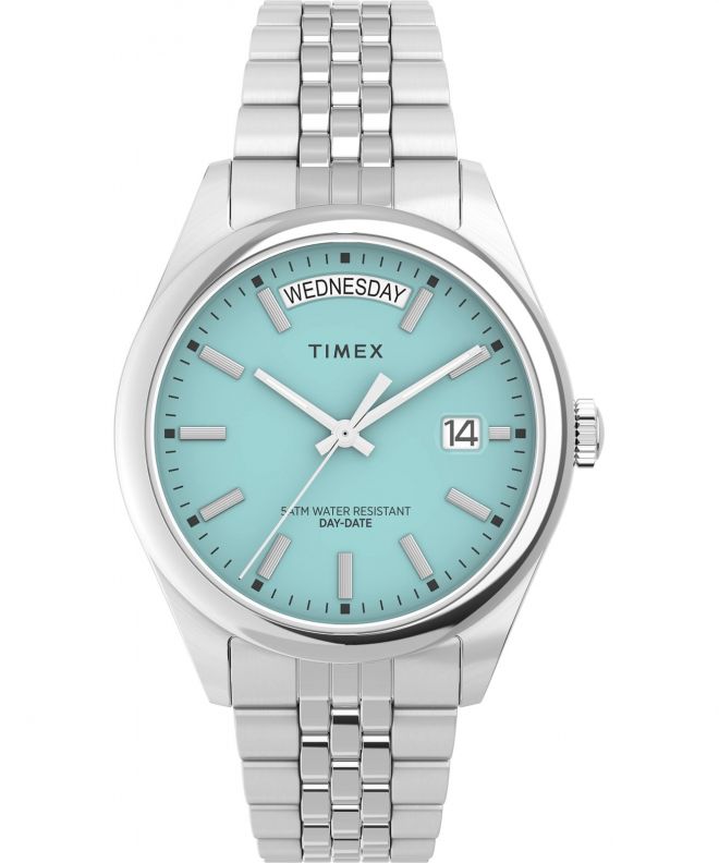Ceas dama Timex Legacy Day and Date Tiffany Blue TW2V68400