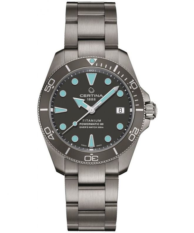 Ceas Barbatesc Certina DS Action Diver Titanium Powermatic 80 C032.807.44.081.00 (C0328074408100)