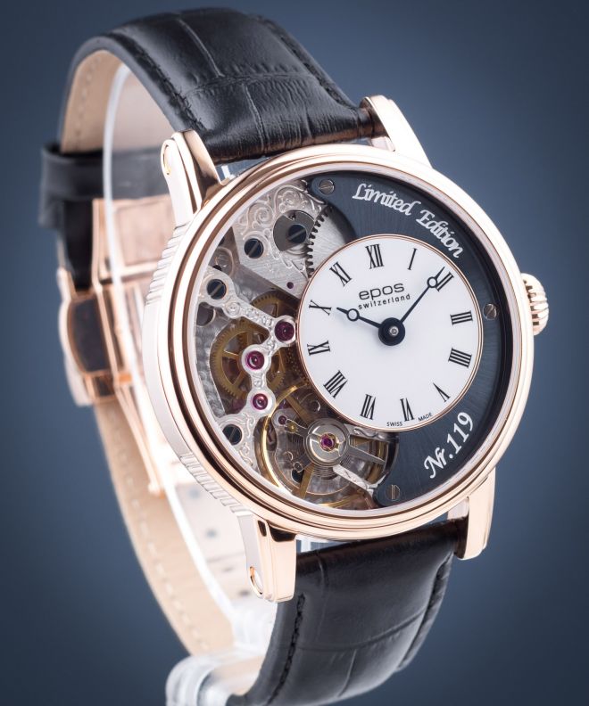 Ceas barbatesc Epos Oeuvre d'Art Verso 2 Skeleton Limited Edition 3435.313.24.26.25