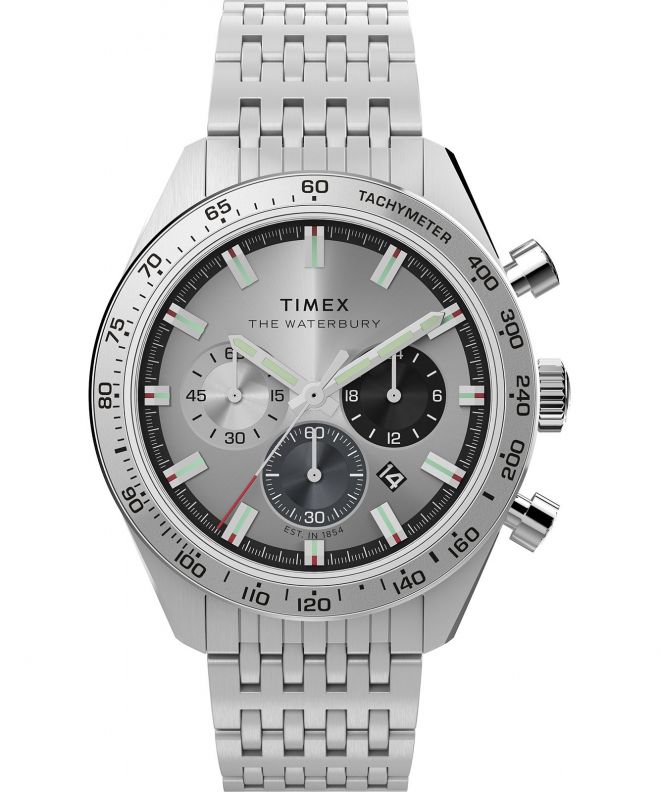 Ceas barbatesc Timex Waterbury Traditional Chronograph 41Mm Stainless Steel Bracelet Chronograph TW2Y18700