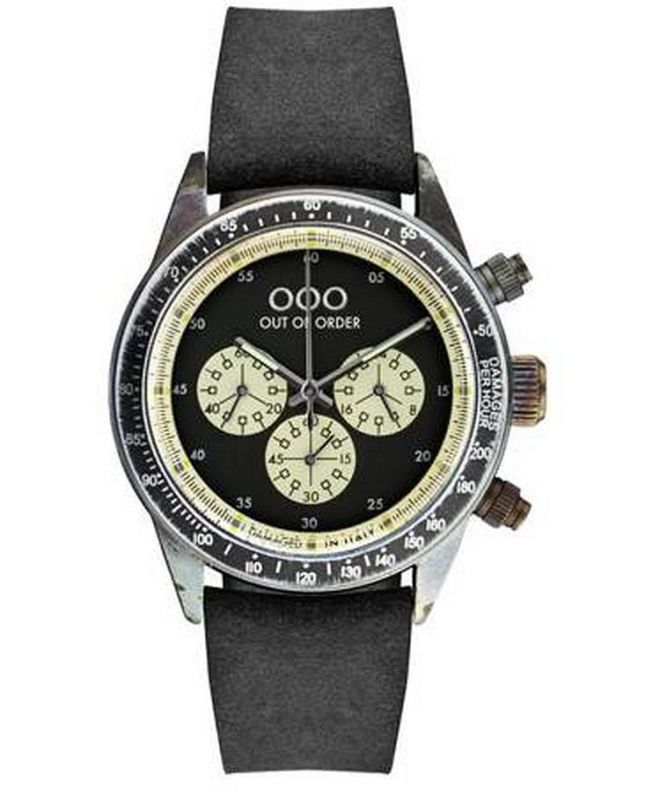 Ceas Unisex Out of Order Cronografo Black