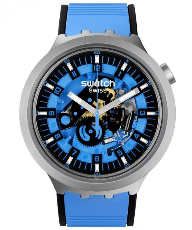 Ceas unisex Swatch Big Bold Irony Azure Blue Daze