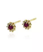 Cercei Bonore - Aur 585 - Rubin 0,15 ct
