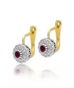 Cercei Bonore - Aur 585 - Rubin 0,15 ct